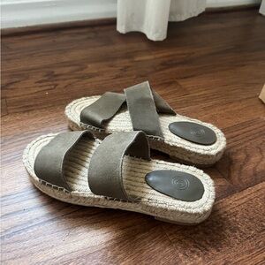 Urban Outfitters Khaki Espadrille Sandals